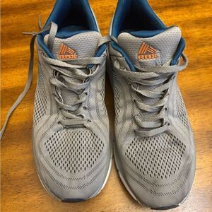 RBX Men's Gray and Blue Athletic Shoes